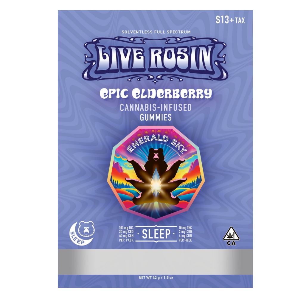 Live Rosin Epic Elderberry 10:2:4 [10pk] (100mg THC/20mg CBD/40mg CBN)