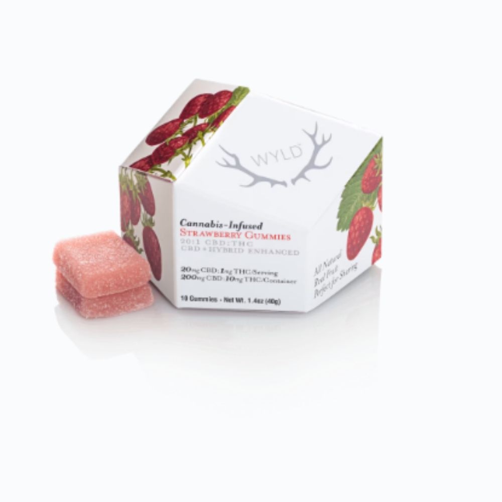 Strawberry 20:1 CBD + Hybrid Enhanced Gummies | 200mg:10mg