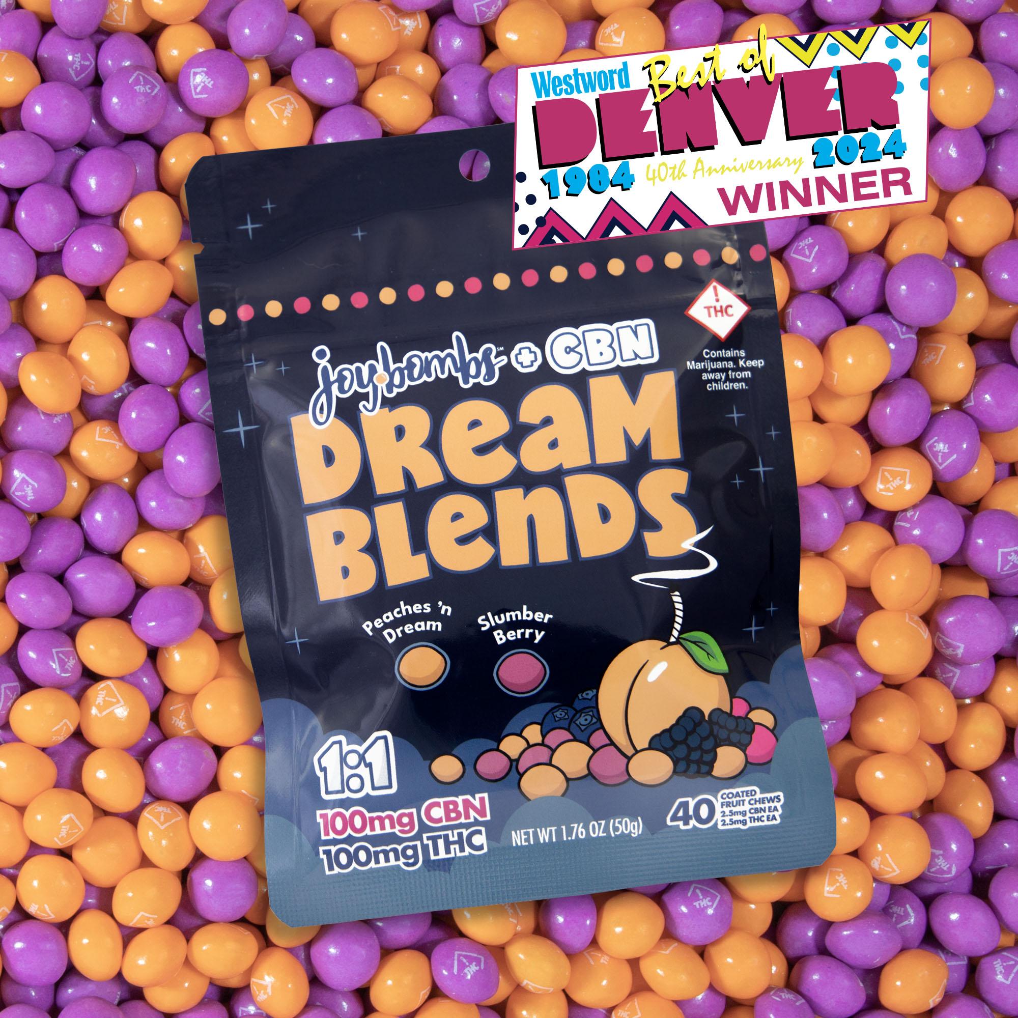 Joy Bombs + CBN 1:1 Dream Blends - 100mg THC (40pk / 2.5mg THC & 2.5mg CBN ea)