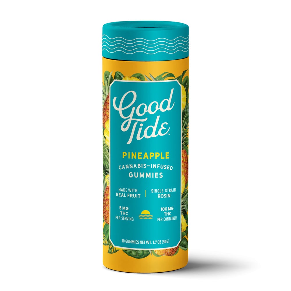 Good Tide - Pineapple Rosin Gummies (100mg 10pk)