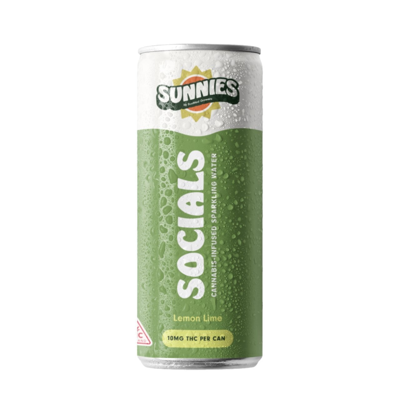 Socials Lemon Lime Sparkling Water