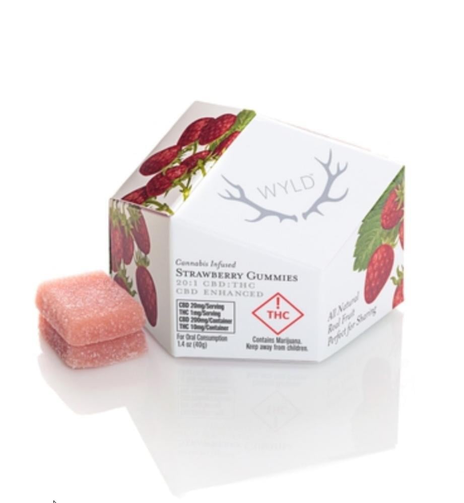 Strawberry 20:1 CBD + Hybrid Enhanced Gummies | 200mg:10mg