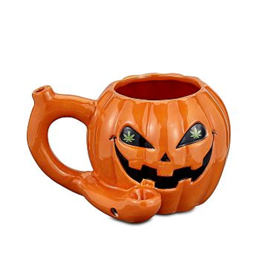 Ceramic Jack O'Lantern Mug Pipe