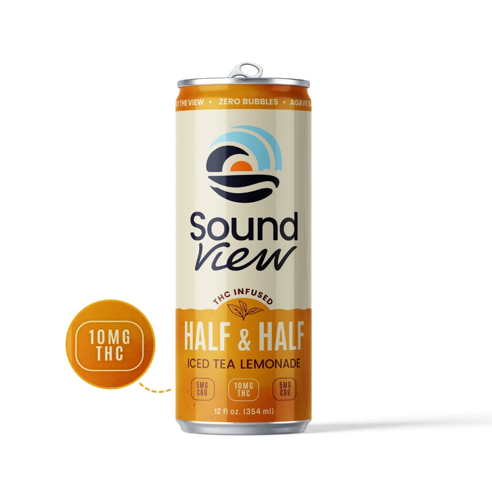 SoundView - Hemp-Derived Half & Half Iced Tea Lemonade 12oz (10mg THC 5mg CBD 5mg CBG)