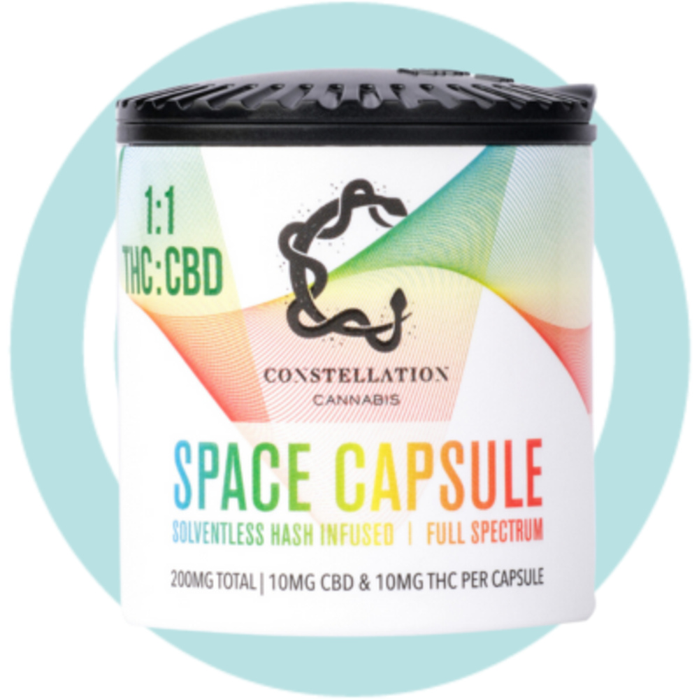 1:1 Space Capsules [10pk] (100mg CBD/100mg THC)
