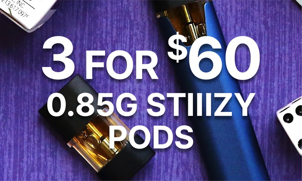 3 for $60 Stiiizy .85g Cartridges special