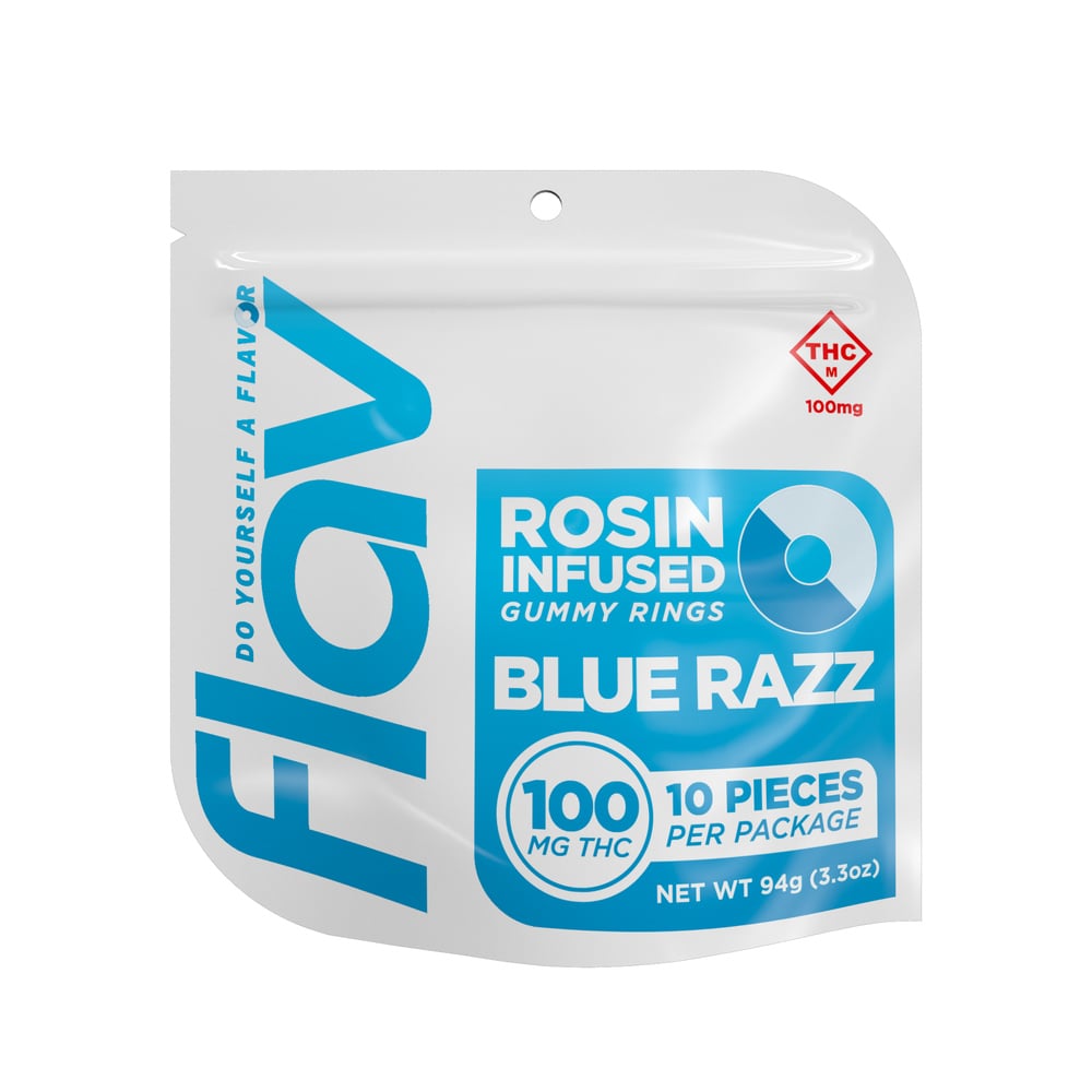 Blue Raspberry Ring (10 piece 100mg bag)