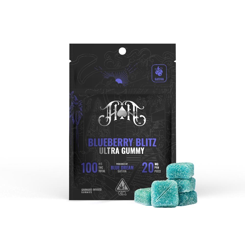 Blueberry Blitz | Sativa - Ultra Pure Gummies - 100mg THC