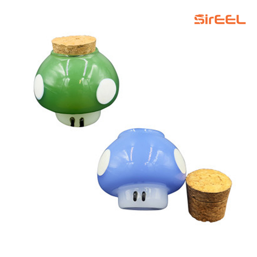 SirEEL 1up Mushroom Jar w/Cork Lid - Assorted Colors