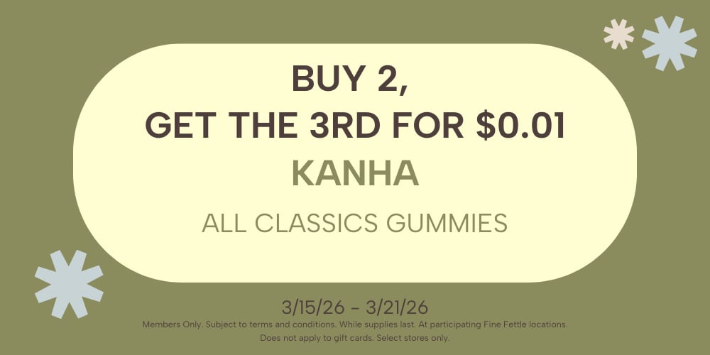 Kanha Classic Gummies | Buy 2 Get 3rd for 1¢ special