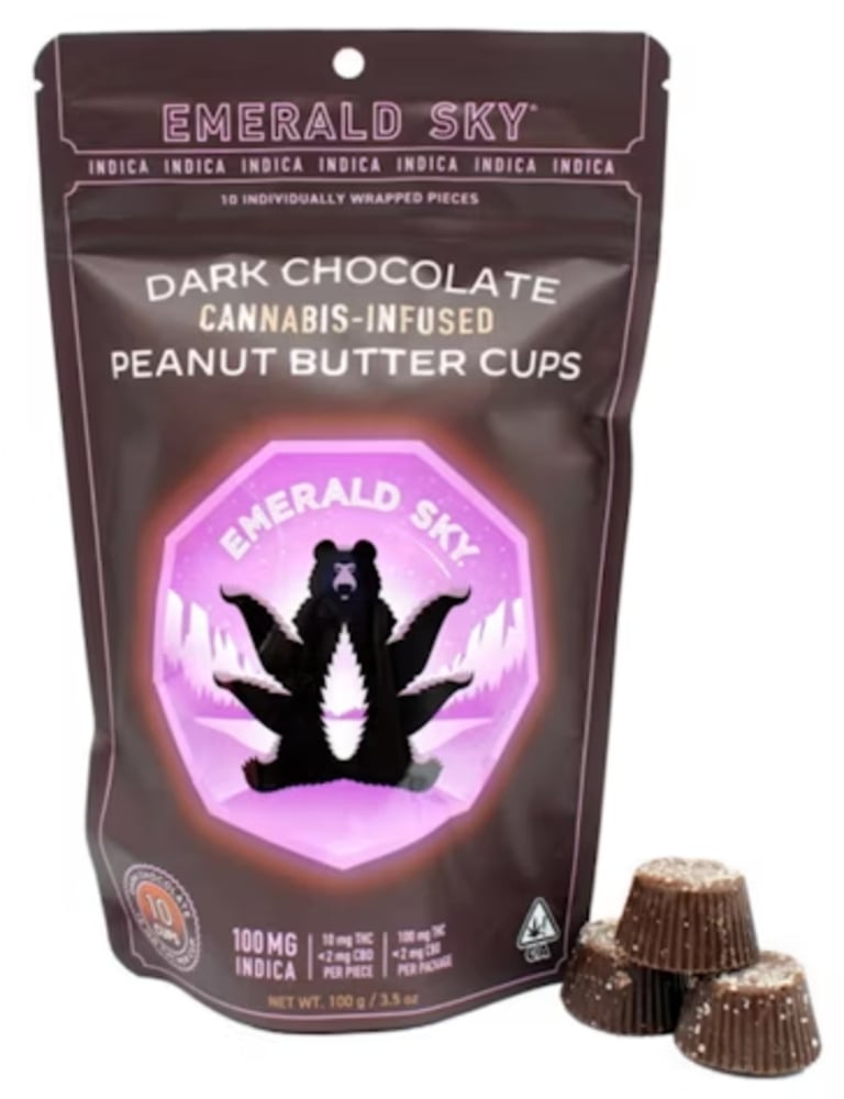 Peanut Butter Cups Dark Chocolate | 10pk/10mg - 100mg | Indica