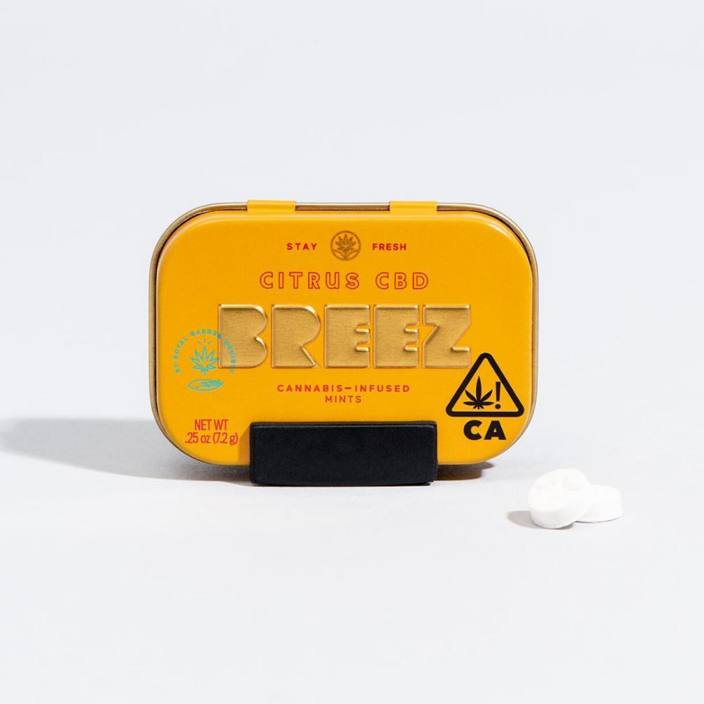 Breez Citrus Recovery CBD Mints