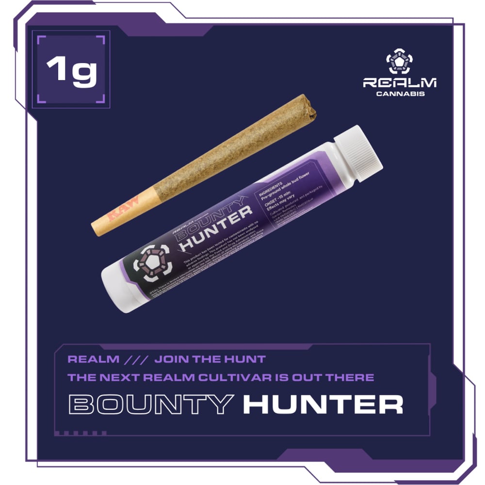 Realm - Fizzy Jelly x Delicata Grapes Bounty Hunters Pre-Roll (1g)