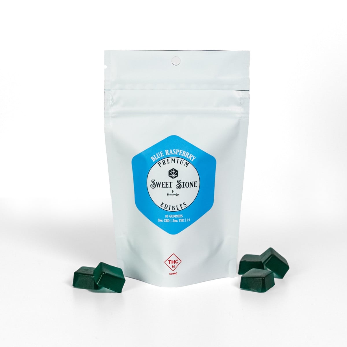 1:1 Blue Raspberry [10pk] (50mg CBD/50mg THC)