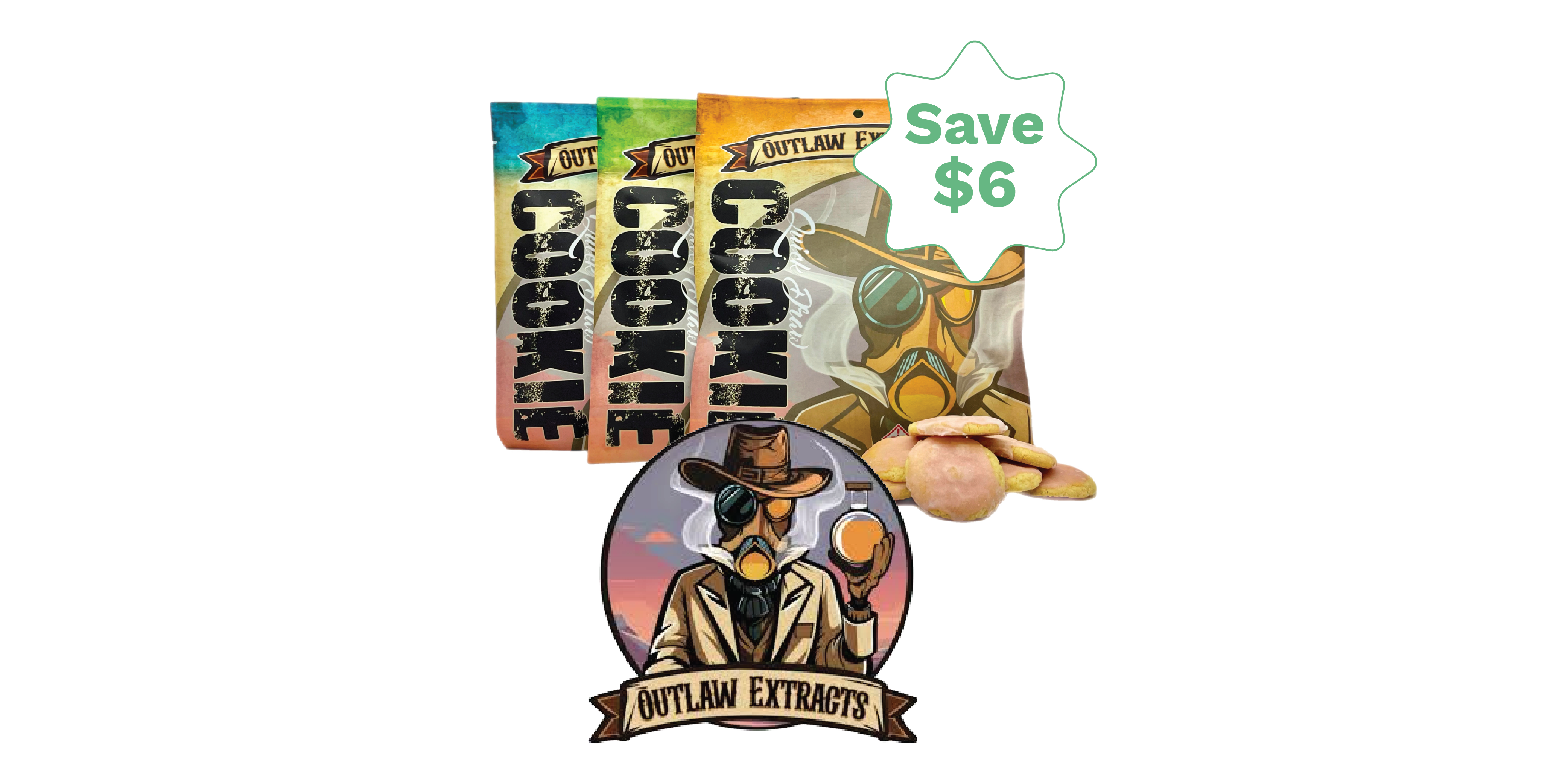May: Outlaw Cookies 2 for $24 special