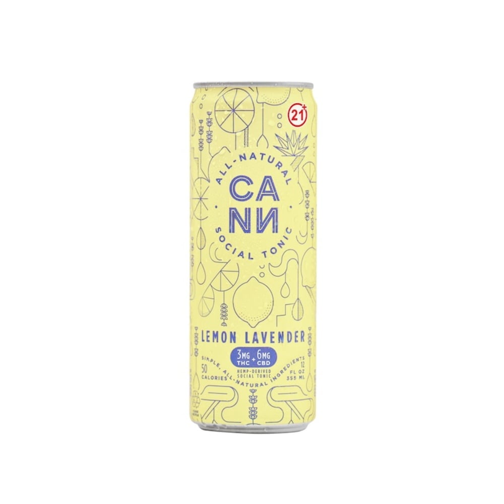 Cann - Hemp Derived Lemon Lavender 12oz (3mg THC 6mg CBD)