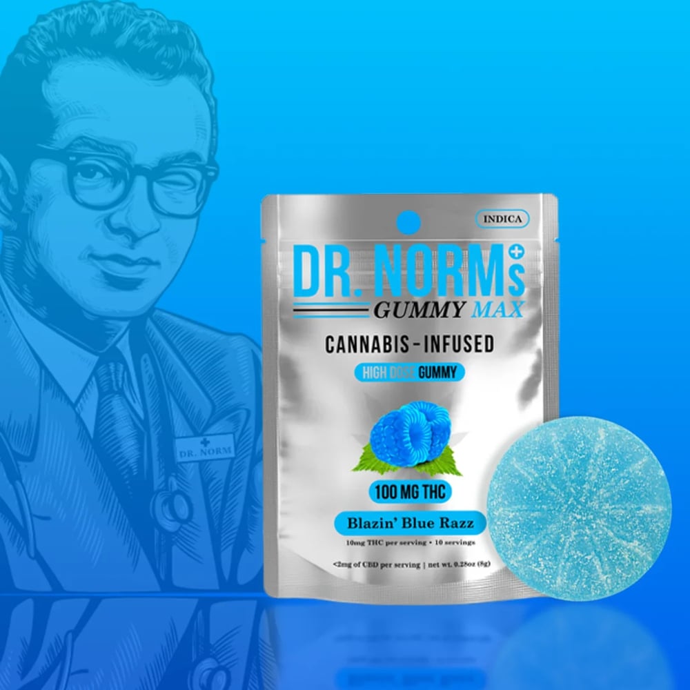 Blazin' Blue Razz (100mg)