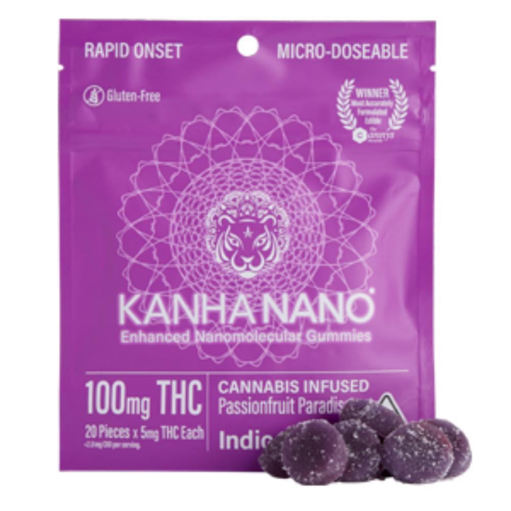 KAHA | NANO | Passionfruit Paradise | Indica | 100mg THC | 20-pack
