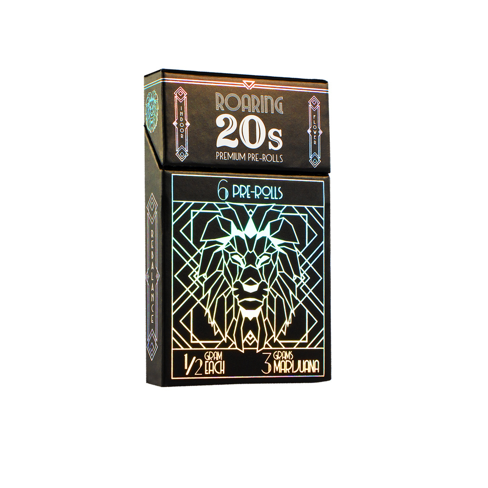Roaring 20s REBALANCE 6 Pack Prerolls 3g - Blue Dream