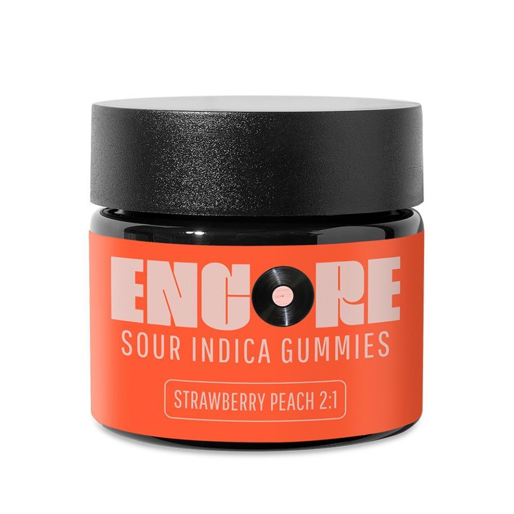 2:1 Sour Strawberry Peach CBD:THC [10pk] (200mg CBD/100mg THC)
