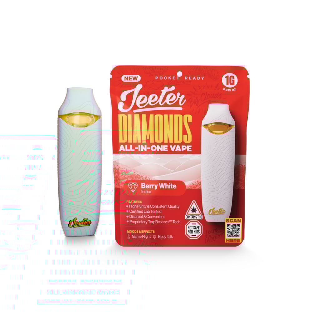 Jeeter - Berry White (I) Liquid Diamond Disposable Vape (1g) Jeeter - Berry White (I) Liquid Diamond Disposable Vape (1g)