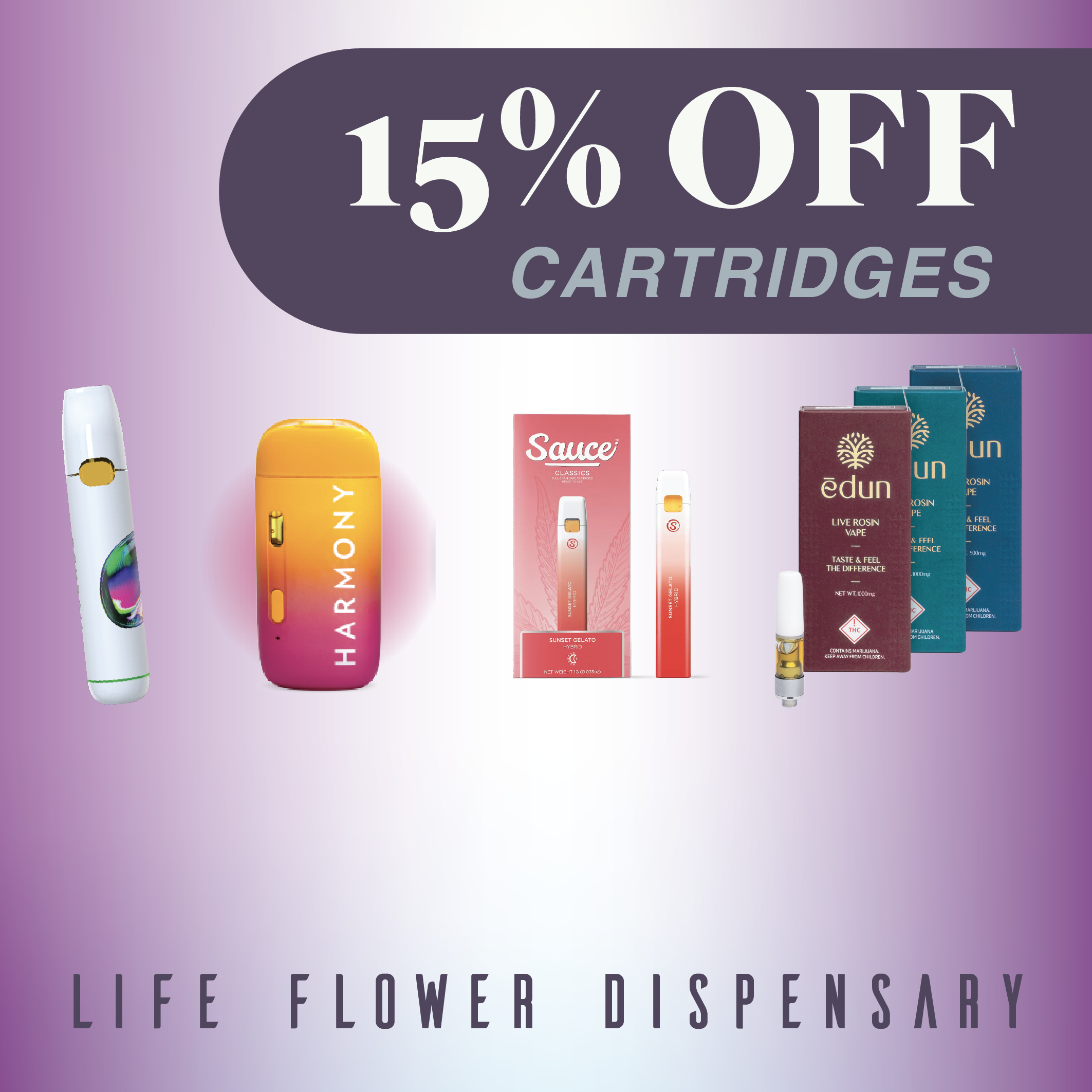 15% Off Cartridges special