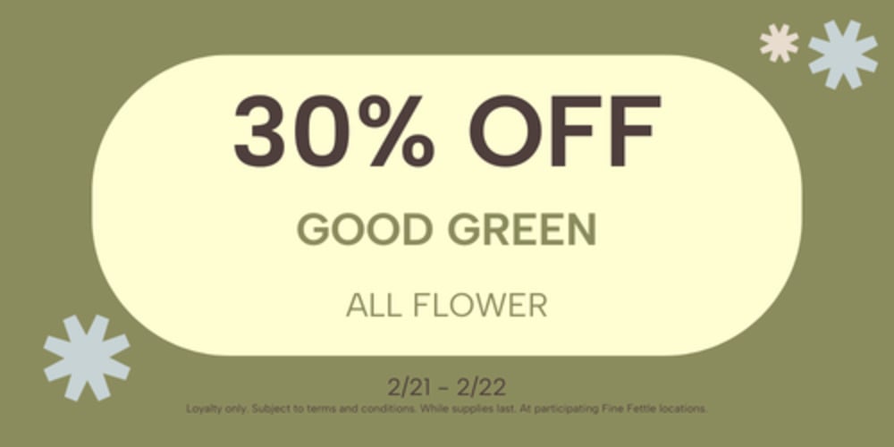 Good Green Flower | 30% off special
