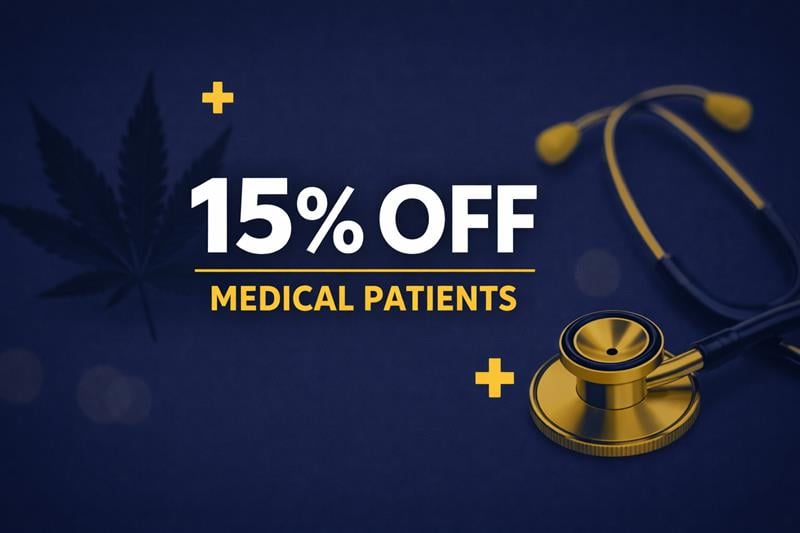 15% OFF MEDICAL PATIENTS  special