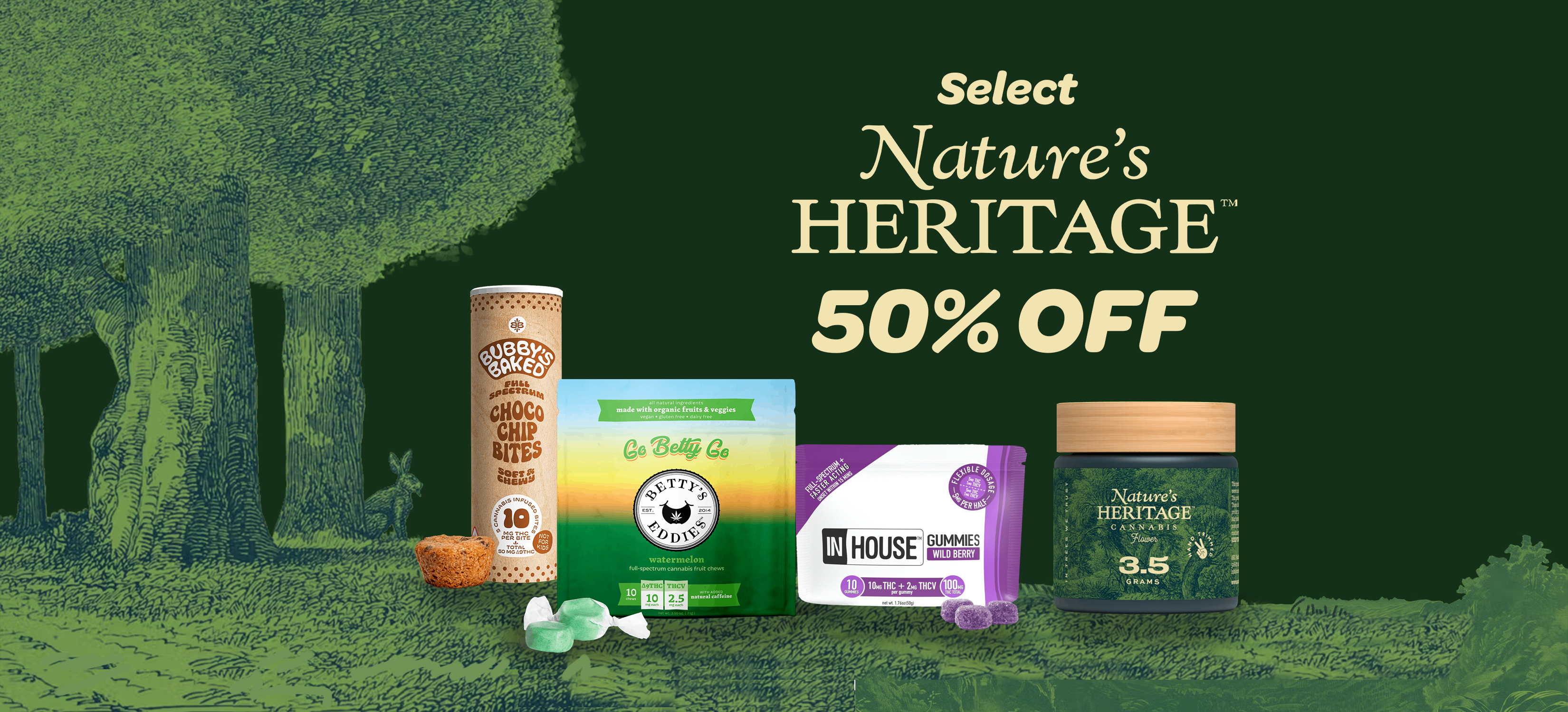 Select Nature's Heritage 50% off special