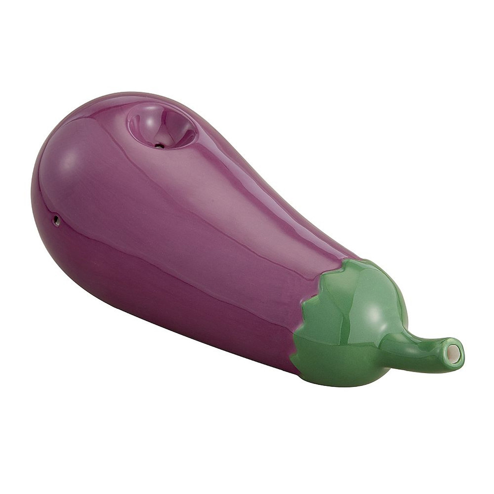 Eggplant Shaped Hand Pipe