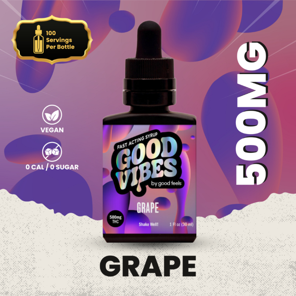 Good Vibes - Fast-Acting Grape Tincture Syrup (500mg)