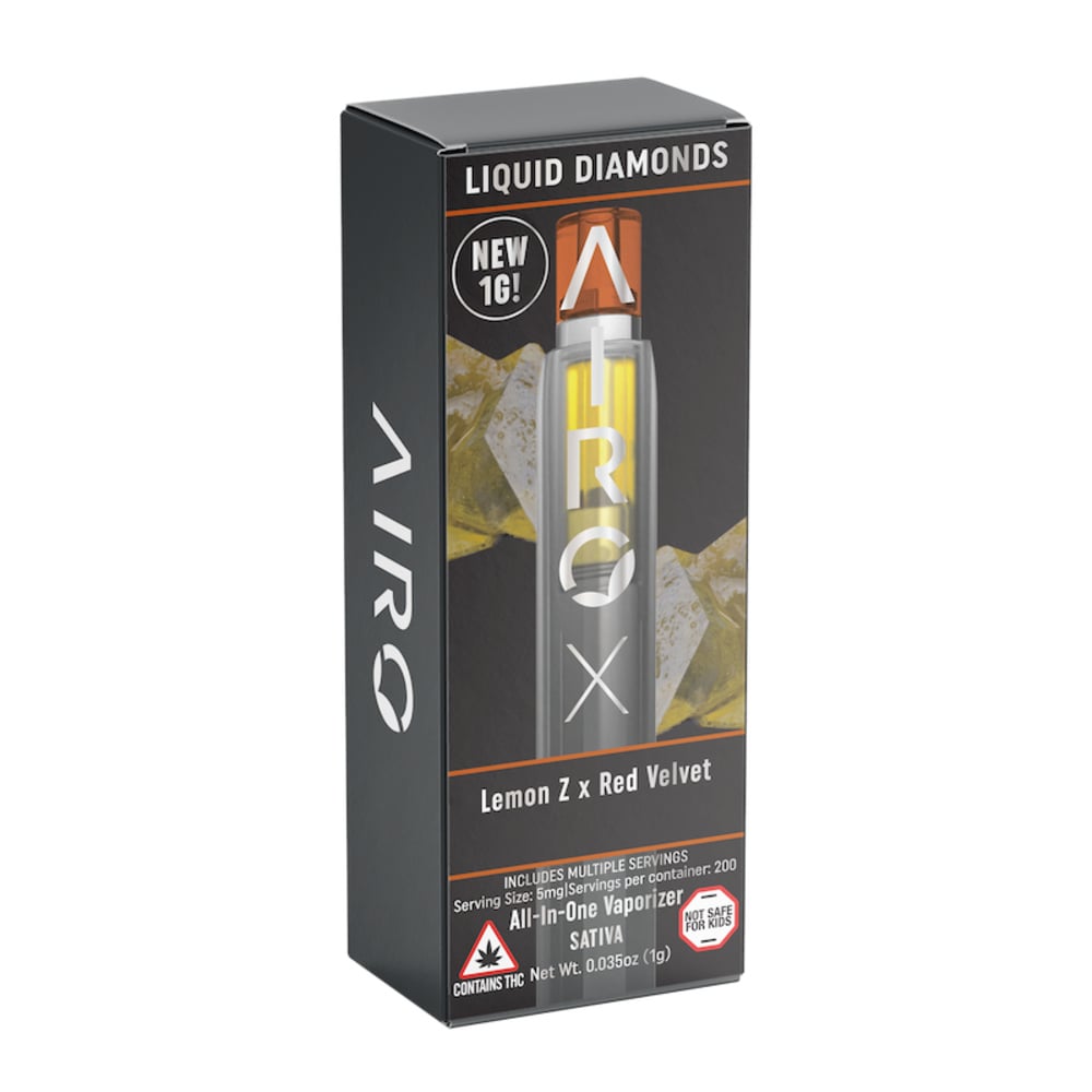 AiroX - Lemon Z x Red Velvet Diamonds Disposable (1g) AiroX - Lemon Z x Red Velvet Diamonds Disposable (1g)