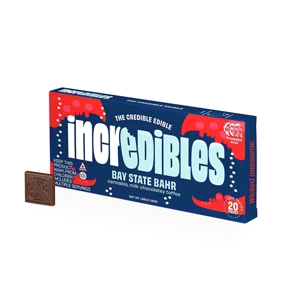 Incredibles - Bay State Bar (100mg 20pk) Incredibles - Bay State Bar (100mg 20pk)