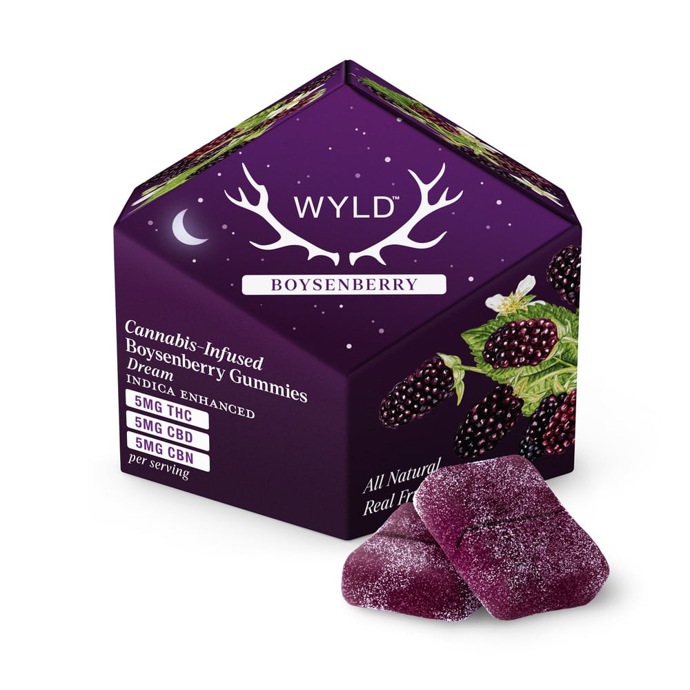 WYLD - Boysenberry Indica Enhanced Gummies (100mg THC 100mg CBD 100mg CBN 10pk) WYLD - Boysenberry Indica Enhanced Gummies (100mg THC 100mg CBD 100mg CBN 10pk)