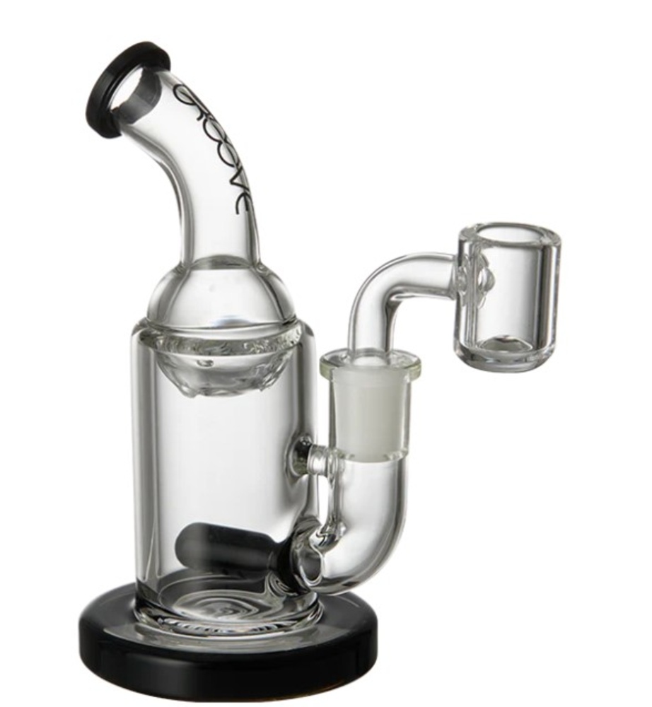 Micro Tube Glass Rig - Black & Clear