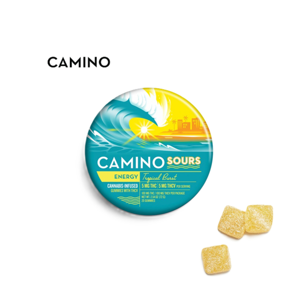 TROPICAL BURST SOURS 2:1 100MG 10 PACK GUMMIES