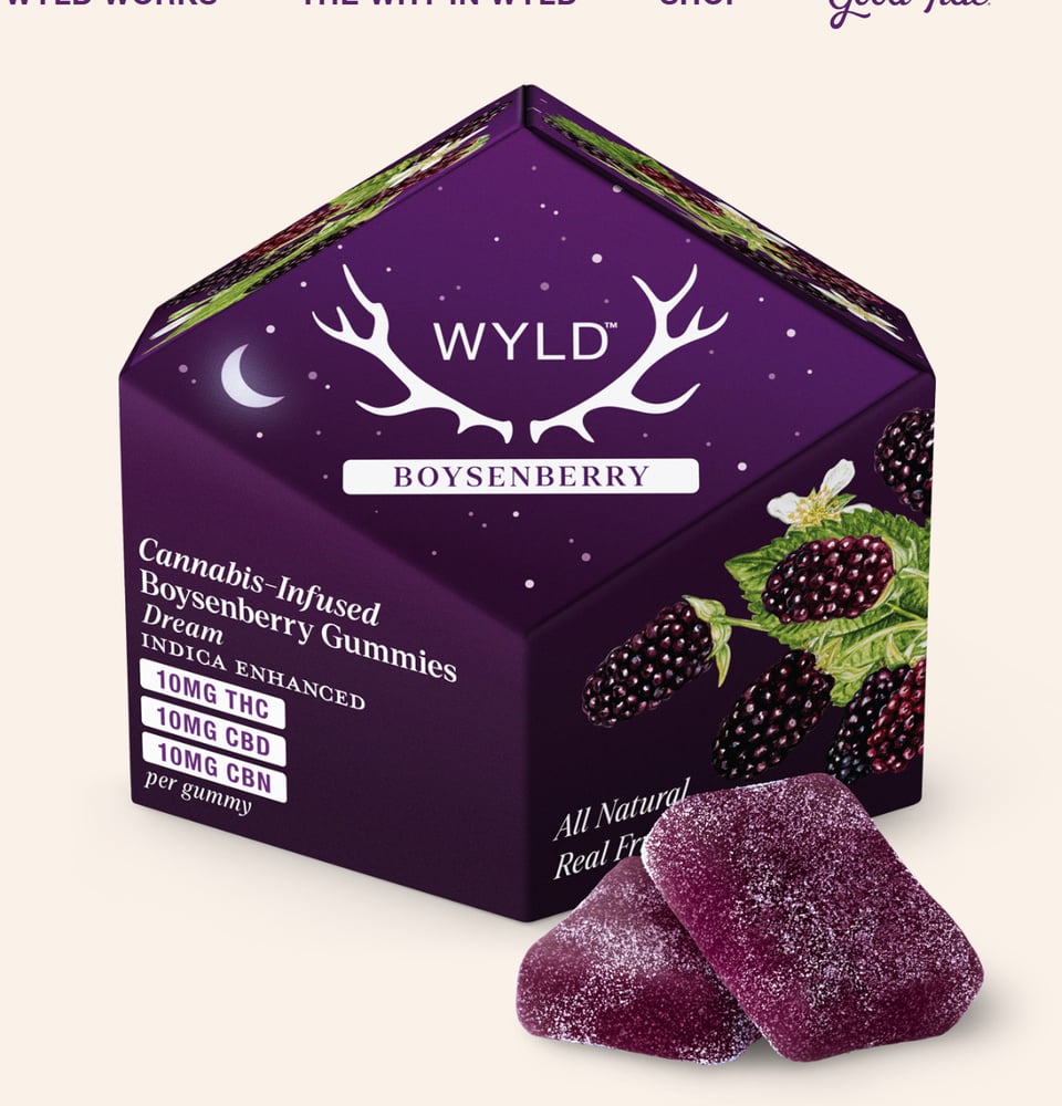 Boysenberry 1:1:1 CBD:CBN + Indica Enhanced Gummies | 100mg THC:CBD:CBN