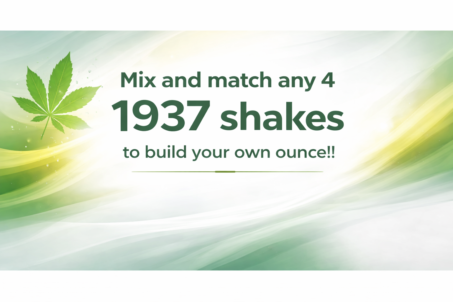 Shake & Bake 100$ Ounce Sale! special