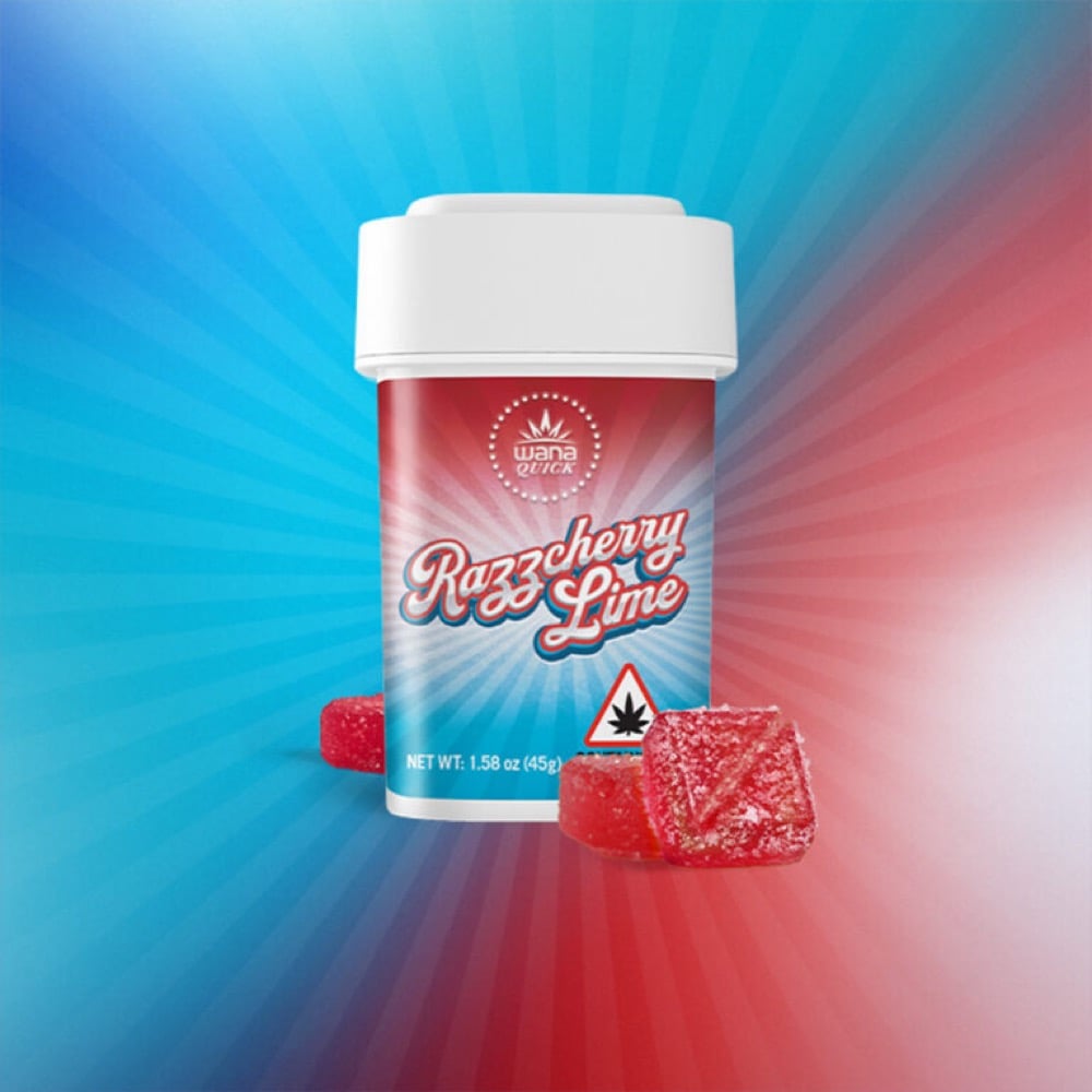 Wana - Razzcherry Lime Fast-Acting Gummies (100mg 10pk)