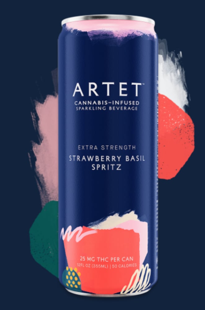 Extra Strength Strawberry Basil Spritz [12oz] (25mg)