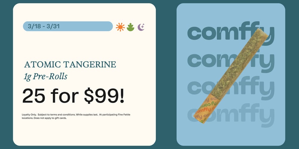 Select Comffy Atomic Tangerine 1g Pre-Rolls | 25+ for less than $4 each special