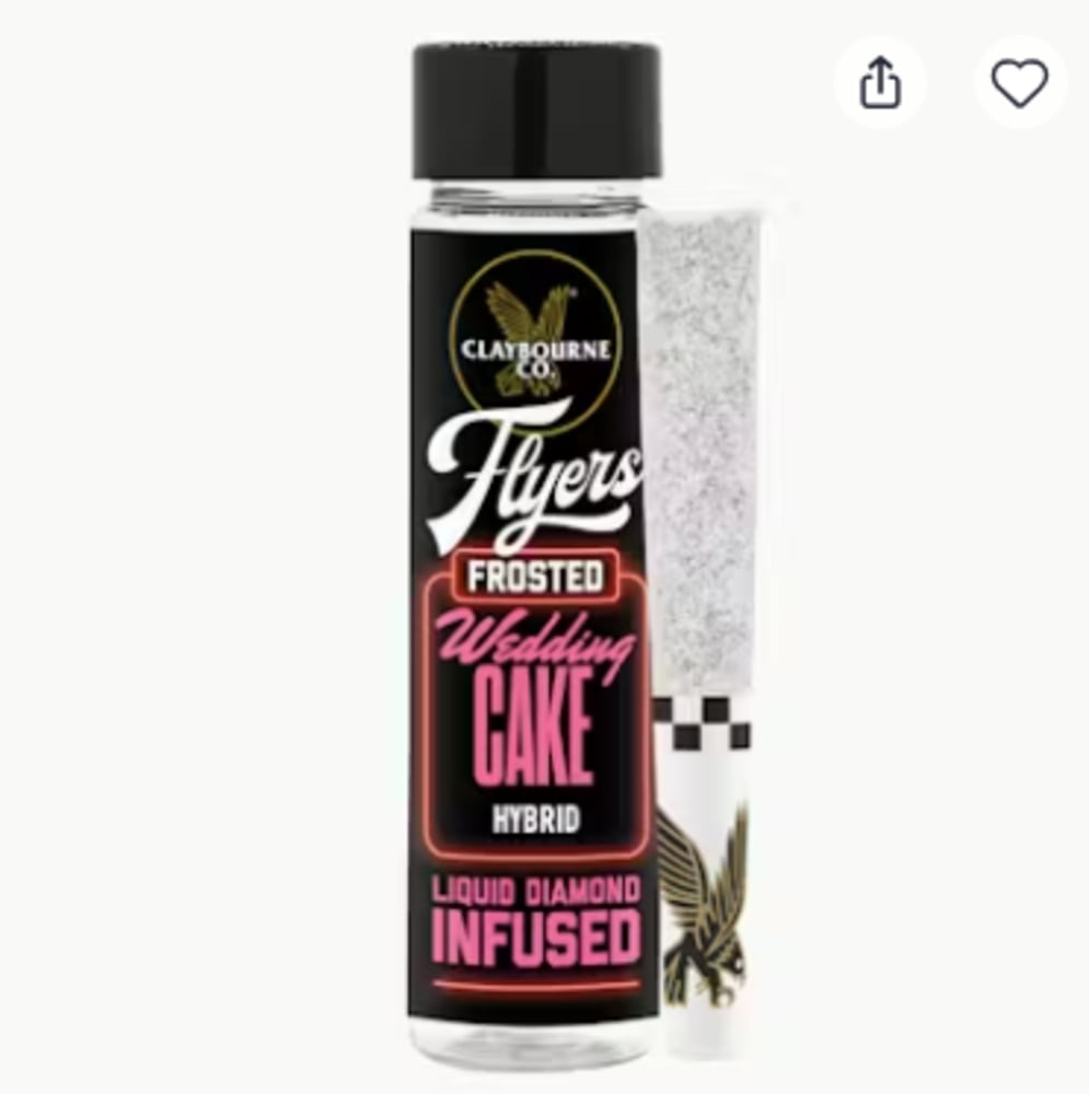 Wedding Cake (1g) - Diamond Frosted Flyers Pre-Rolls