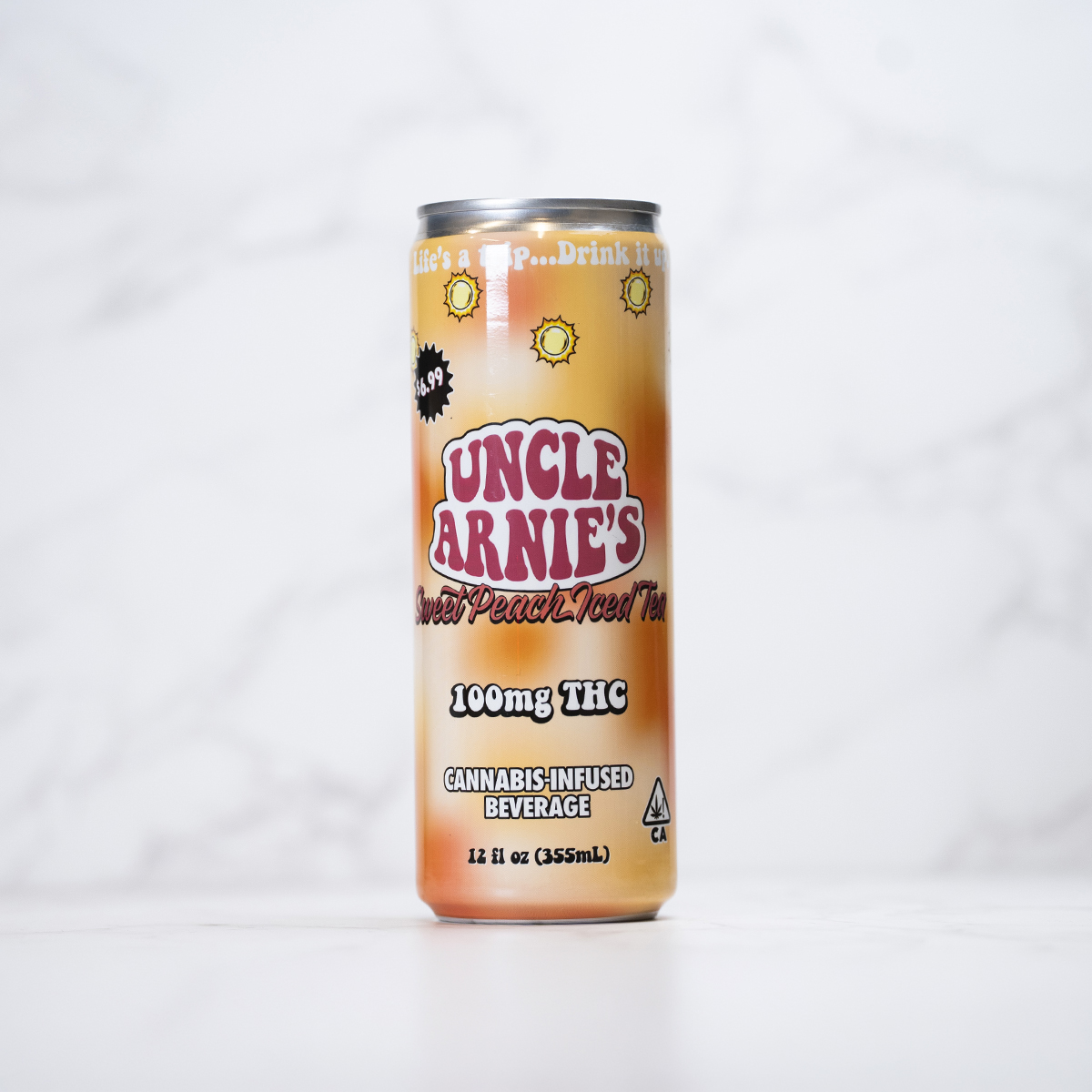 UNCLE ARNIES - SWEET PEACH - SODA - (12FL.OZ.) - [100MG]