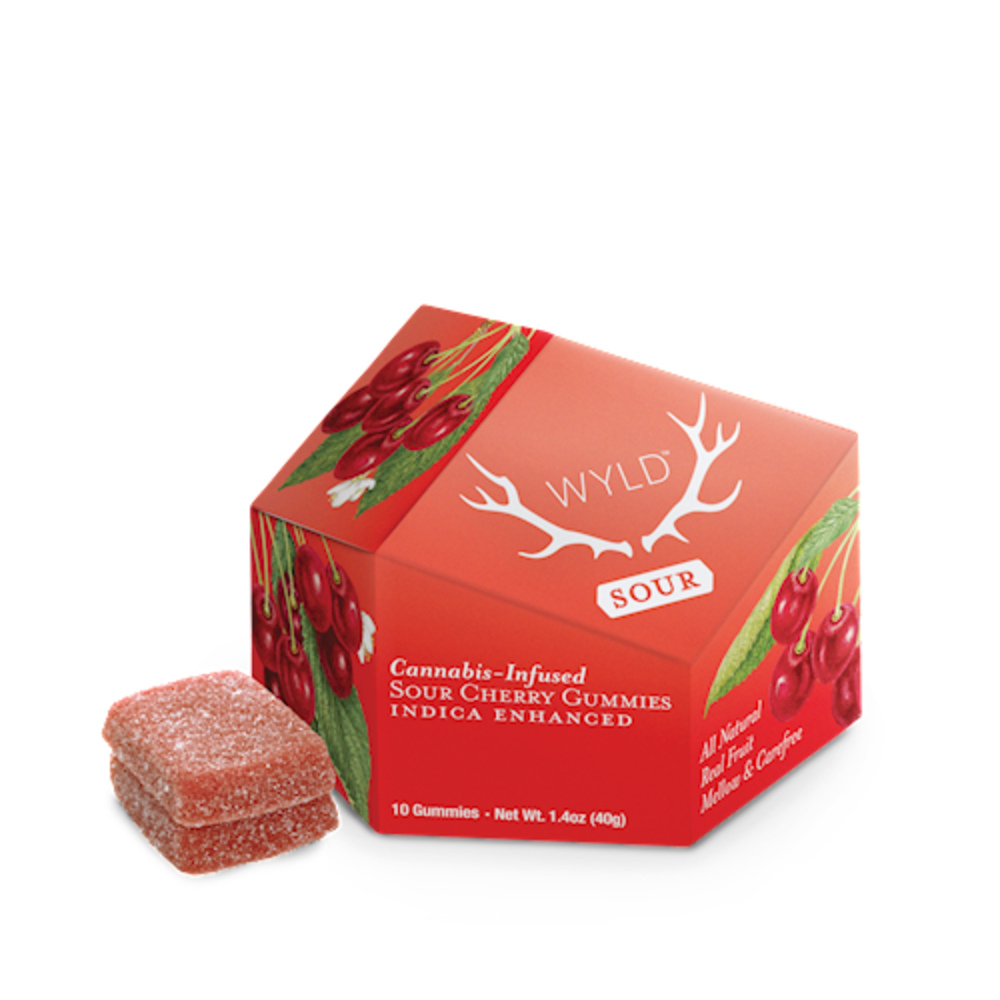 Sour Cherry Indica Enhanced Gummies | 100mg