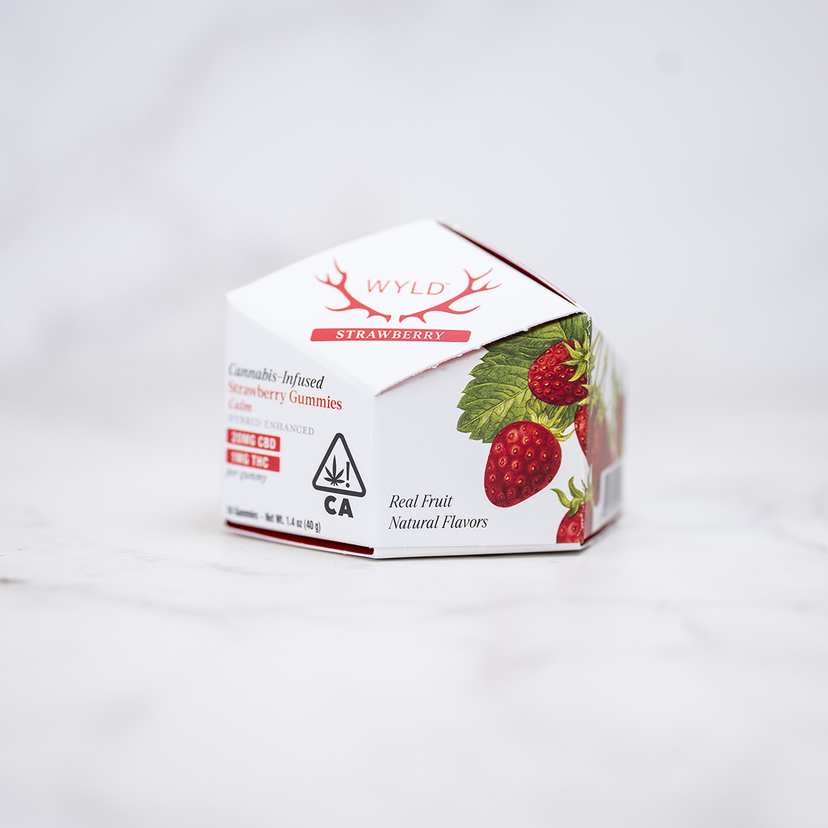 WYLD - STRAWBERRY - GUMMY - HYBRID - (20:1 CBD/THC) - [200/10MG]