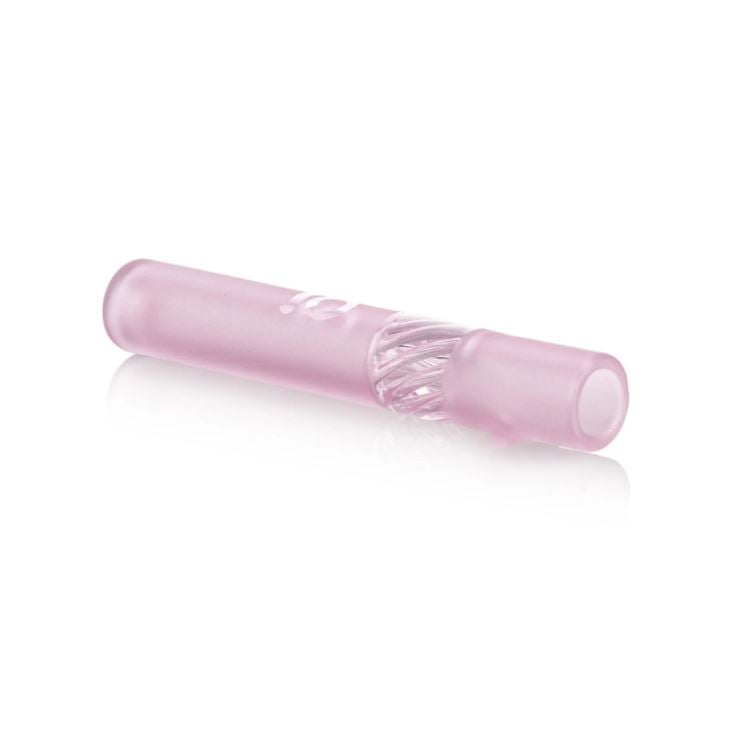 Frosted Glass One Hitter Pipe - Pink