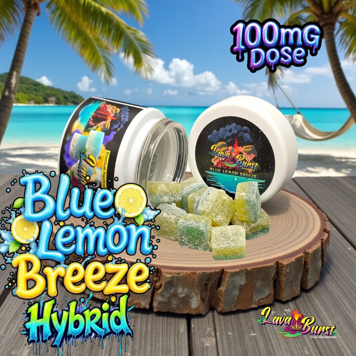 Equilibrium Rosin Gummies Blueberry Breeze (H) 100mg 10pk