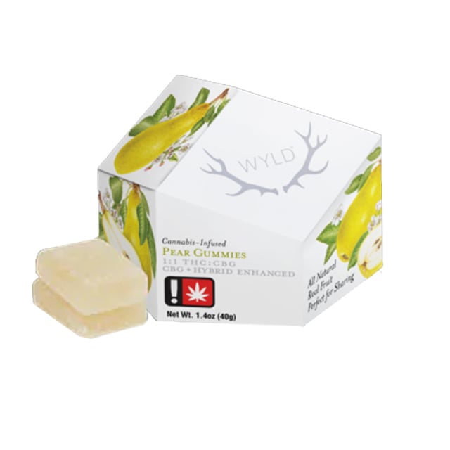 Pear 1:1 CBG + Hybrid Enhanced Gummies | 100mg THC:100mg CBG