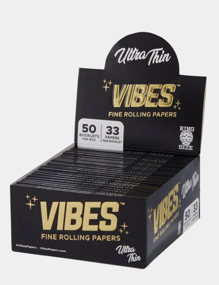 King Size Slim Ultra Thin Papers (Black) | 33ct