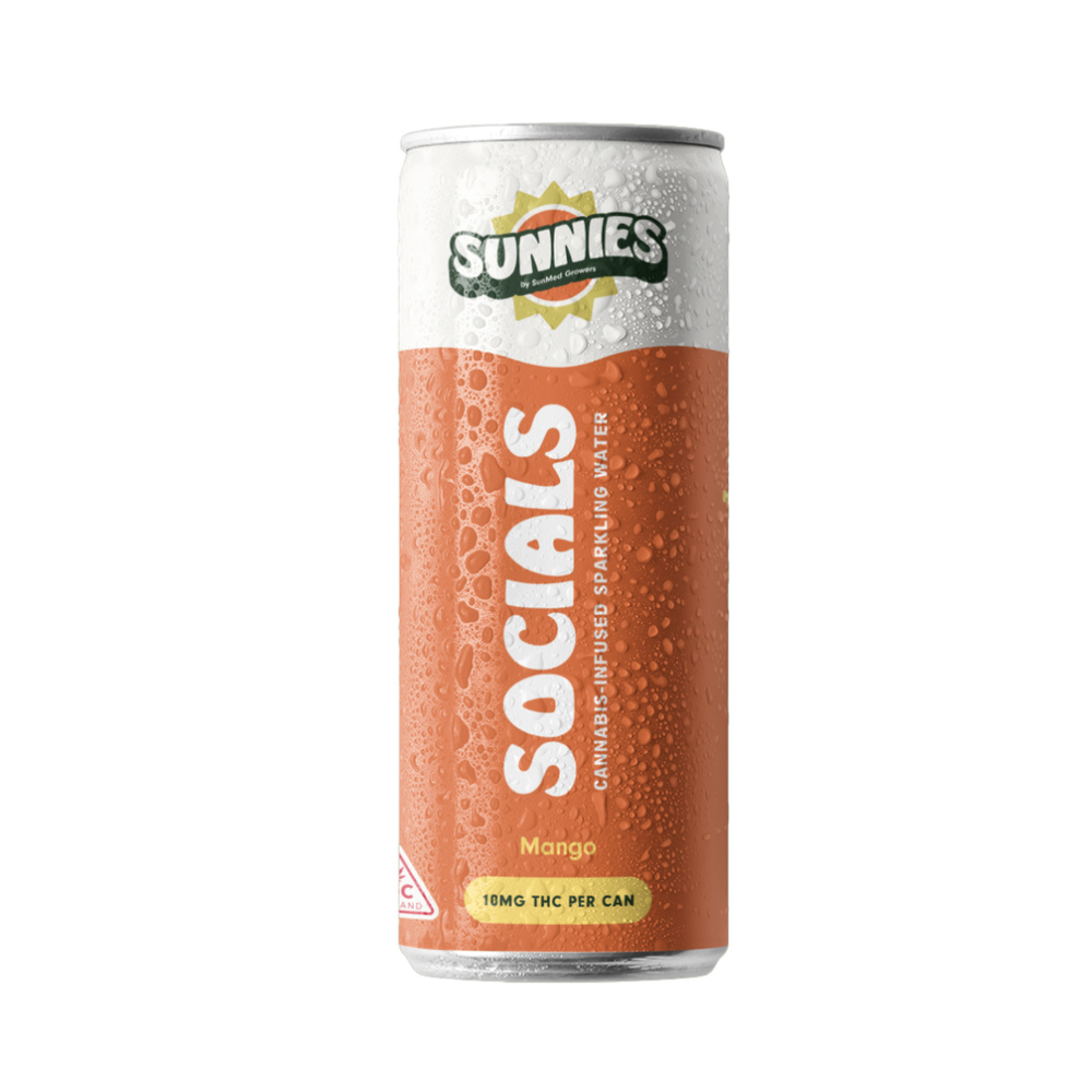 Socials - Mango Sparkling Water - 10mg